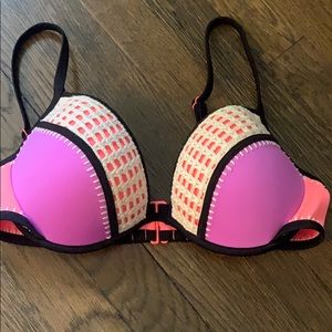 Victoria’s Secret neon underwire bikini top